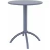 Octopus Round Bistro Table Dark Gray  - Octopus Round Bistro Table Dark Gray 