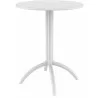 Octopus Round Bistro Table White  - Octopus Round Bistro Table White 