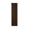 Manhattan Comfort Mulberry 35.9 Open Double Hanging Modern Wardrobe Closet with 2 Hanging Rods in Brown Side