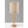 Adesso Mayfair Table Lamp Natural Wood - Adesso Mayfair Table Lamp Natural Wood