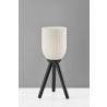 Adesso Kinsley Table Lamp Black Wood - Adesso Kinsley Table Lamp Black Wood