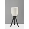 Adesso Kinsley Table Lamp Black Wood - Adesso Kinsley Table Lamp Black Wood