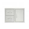TrueFlame 30" 2-Drawer & Access Door Combo - Front