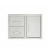 TrueFlame 30" 2-Drawer & Access Door Combo - Front - TrueFlame 30" 2-Drawer & Access Door Combo - Front
