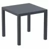 Ares Resin Square Dining Table Dove Gray 31 inch - Ares Resin Square Dining Table Dove Gray 31 inch