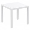 Ares Resin Square Dining Table White 31 inch