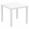 Ares Resin Square Dining Table White 31 inch - Ares Resin Square Dining Table White 31 inch