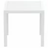 Ares Resin Square Dining Table White 31 inch - Ares Resin Square Dining Table White 31 inch