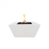 The Outdoor Plus Redan Concrete Fire Pit White - The Outdoor Plus Redan Concrete Fire Pit White