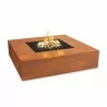 The Outdoor Plus Quad Corten Steel Fire Pit - The Outdoor Plus Quad Corten Steel Fire Pit