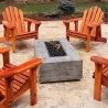 The Outdoor Plus Coronado Wood Grain Fire Pit  - The Outdoor Plus Coronado Wood Grain Fire Pit 