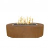 The Outdoor Plus Bispo 84" x 24" Fire Pit - Corten Steel