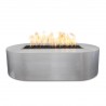 The Outdoor Plus Bispo 84" x 24" Fire Pit - Stainless Steel
