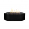 The Outdoor Plus Bispo 84" x 24" Fire Pit - Powder Coated Black