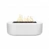 The Outdoor Plus Bispo 72" x 24" Fire Pit - Powder Coated White - The Outdoor Plus Bispo 72" x 24" Fire Pit - Powder Coated White