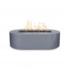 The Outdoor Plus Bispo 84" x 24" Fire Pit - Powder Coated Gray