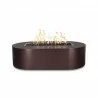 The Outdoor Plus Bispo 84" x 24" Fire Pit - Powder Coated Copper Vein - The Outdoor Plus Bispo 84" x 24" Fire Pit - Powder Coated Copper Vein