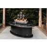 The Outdoor Plus La Pinta Fire Table - Stainless Steel Top & Powder Coated Base