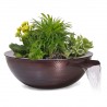 The Outdoor Plus Sedona Hammered Copper Planter & Water Bowl