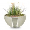 The Outdoor Plus Luna GFRC Planter & Water Bowl 2
