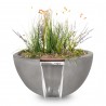 The Outdoor Plus Luna GFRC Planter & Water Bowl  1