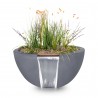 The Outdoor Plus Luna GFRC Planter & Water Bowl 4