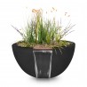 The Outdoor Plus Luna GFRC Planter & Water Bowl 3