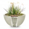 The Outdoor Plus Luna GFRC Planter & Water Bowl 
