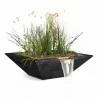 The Outdoor Plus Maya Wood Grain Planter & Water Bowl - The Outdoor Plus Maya Wood Grain Planter & Water Bowl