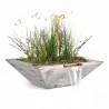 The Outdoor Plus Maya Wood Grain Planter & Water Bowl 2