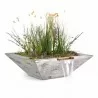 The Outdoor Plus Maya Wood Grain Planter & Water Bowl 2 - The Outdoor Plus Maya Wood Grain Planter & Water Bowl 2