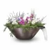 The Outdoor Plus Remi Hammered Copper Planter with Water Bowl - The Outdoor Plus Remi Hammered Copper Planter with Water Bowl