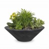 The Outdoor Plus Cazo Wood Grain Planter Bowl