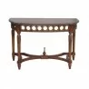 Anderson Teak Neoclassical Demilune Console Table 001 - Anderson Teak Neoclassical Demilune Console Table 001
