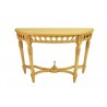 Anderson Teak Neoclassical Demilune Console Table Side View