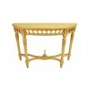Anderson Teak Neoclassical Demilune Console Table Side View - Anderson Teak Neoclassical Demilune Console Table Side View