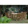 Anderson Teak Windsor Classic Chair 9-Pieces Folding Dining Set 001