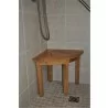 Anderson Teak Shower Corner Stool  004 - Anderson Teak Shower Corner Stool  004