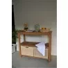 Anderson Teak Towel Console w/ 2 Shelves Table 002 - Anderson Teak Towel Console w/ 2 Shelves Table 002