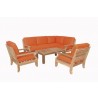 Anderson Teak Riviera Luxe 7-Pieces Modular Set with Square Tables 003