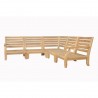 Anderson Teak Riviera Luxe 5-Pieces Modular Set 002
