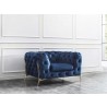 J&M Furniture Glamour Sofa in Blue Chair