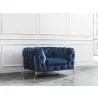 J&M Furniture Glamour Sofa in Blue Chair - J&M Furniture Glamour Sofa in Blue Chair
