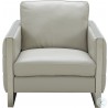 J&M Furniture Constantin Leather Chair Light Grey 002