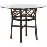 Panama Jack Sunroom Trinidad Stackable Dining Base with Glass