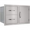 Sole Gourmet 20" x 30" Enclosed Door and Drawer Combo