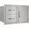 Sole Gourmet 20" x 30" Enclosed Door and Drawer Combo - Sole Gourmet 20" x 30" Enclosed Door and Drawer Combo