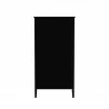 Manhattan Comfort Crown Full Wardrobe with Hanging and 2 Drawers in Black Back - Manhattan Comfort Crown Full Wardrobe with Hanging and 2 Drawers in Black Back