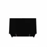 Manhattan Comfort Crown Full Wardrobe with Hanging and 2 Drawers in Black Top - Manhattan Comfort Crown Full Wardrobe with Hanging and 2 Drawers in Black Top