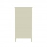 Manhattan Comfort Crown Full Wardrobe with Hanging and 2 Drawers in Off White Back